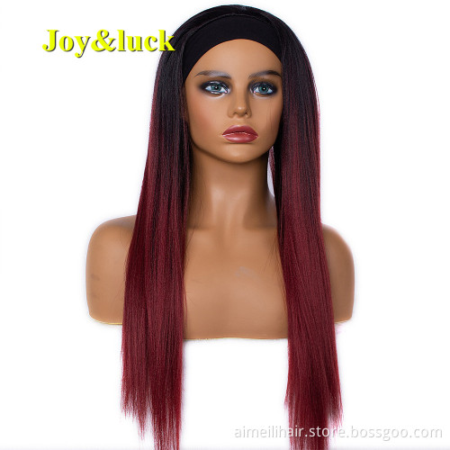 Wholesale Wigs Black Head Band Wavy Ladies Hair Long Natural Body Waves Blonde Headband Wigs for Black Women Synthetic Hair Wigs